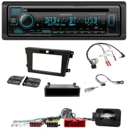 Kenwood Bluetooth DAB CD Lenkrad USB Autoradio für Mazda CX-7 2008-2010