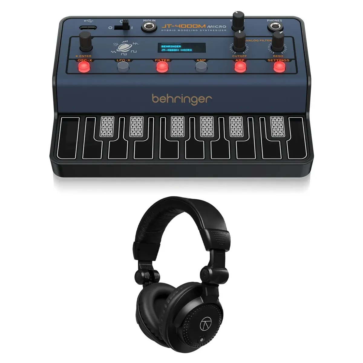 Синтезатор Behringer JT-4000M MICRO 16-Key 4-Voice Hybrid Modeling