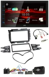 JVC USB Bluetooth Lenkrad DAB 2DIN Autoradio für Honda HR-V RU ab 2015 schwarz
