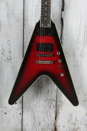 Epiphone Dave Mustaine Flying V Prophecy Electric Guitar Dark Red Burst with