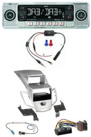 Dietz DAB USB MP3 Bluetooth Autoradio für Ford Fiesta Display 10-17 silber