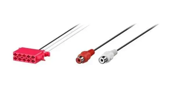 Blaupunkt AUX 2 -In 10 pol. ISO Adpater Cinch Buchsen 7607001508001