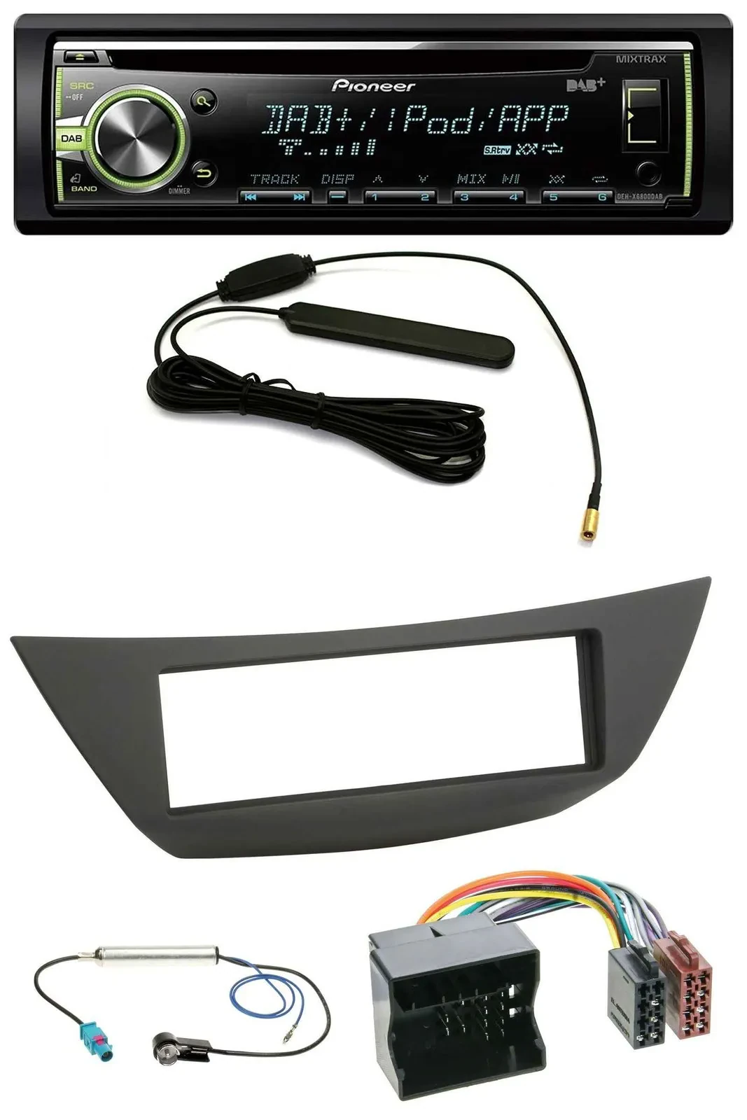 Pioneer MP3 USB CD DAB AUX Autoradio für Renault Laguna 3 (ab 2008)