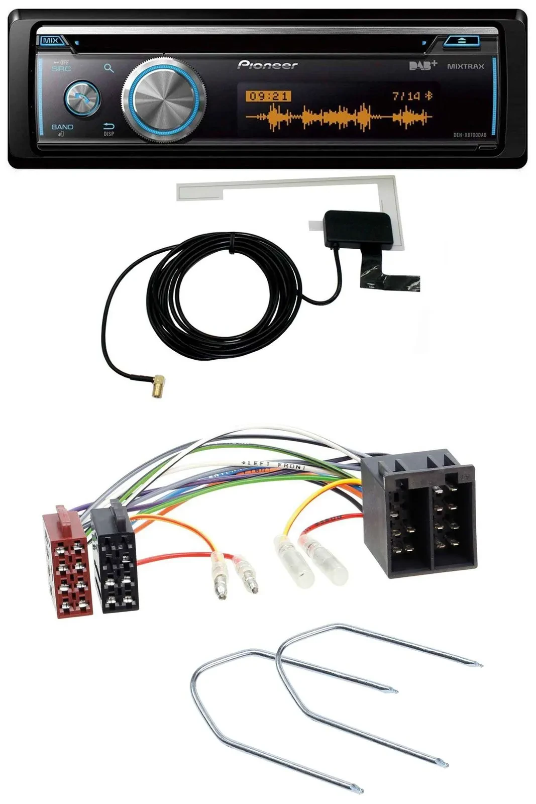 Автомагнитола Pioneer Bluetooth DAB CD/MP3 USB для Seat Toledo I 1991–1999, Ibiza 198