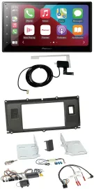 Автомагнитола для Land Rover Evoque Pioneer 2DIN, USB, Bluetooth, DAB, поддержка кнопок на руле