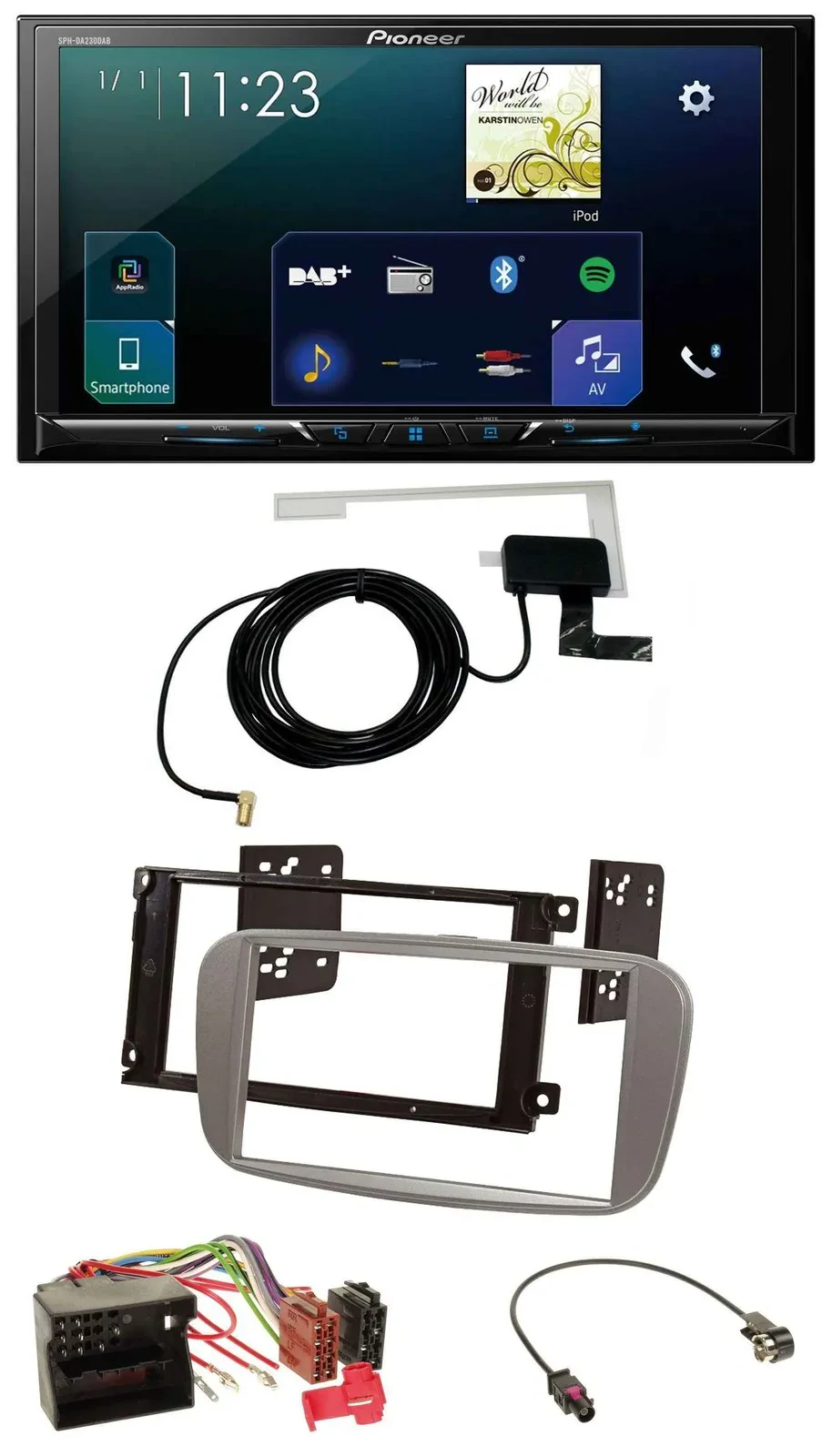 Pioneer 2DIN DAB USB MP3 Bluetooth Autoradio für Ford Focus Galaxy C-Max ab 2007