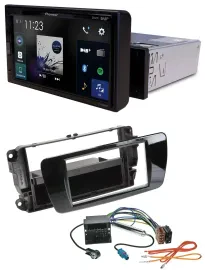 Pioneer DAB MP3 Bluetooth USB Autoradio für Seat Ibiza ab 08 Klavierlack schwarz
