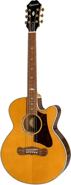 Электроакустическая гитара Epiphone EJ-200SCE Coupe Vintage Natural