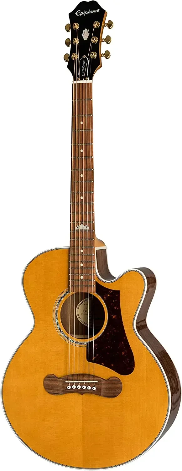 Электроакустическая гитара Epiphone EJ-200SCE Coupe Vintage Natural