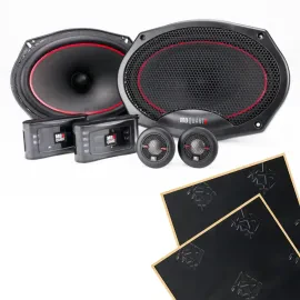 MB Quart RS1-269 6x9" Reference Component Car Speakers + Damping