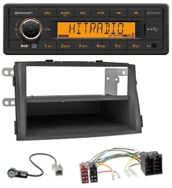 Continental 1DIN DAB MP3 AUX USB Autoradio für Kia Sorento II (XM, 2009-2012)