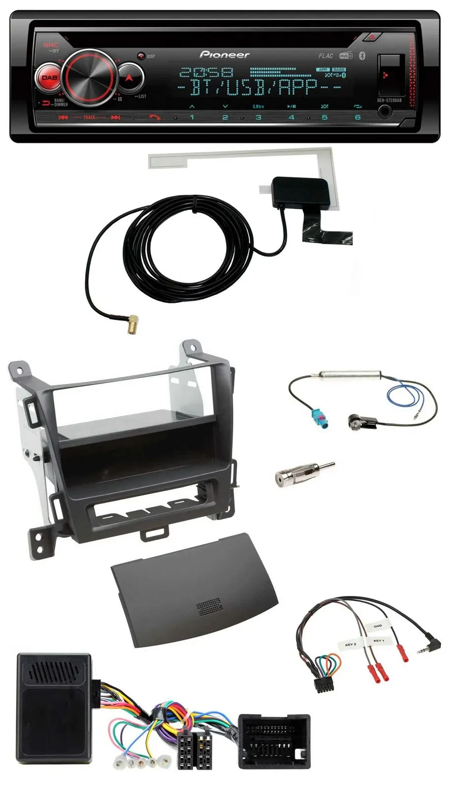 Pioneer DAB CD Lenkrad USB Bluetooth Autoradio für Opel Tourer Zafira ab 2013 je