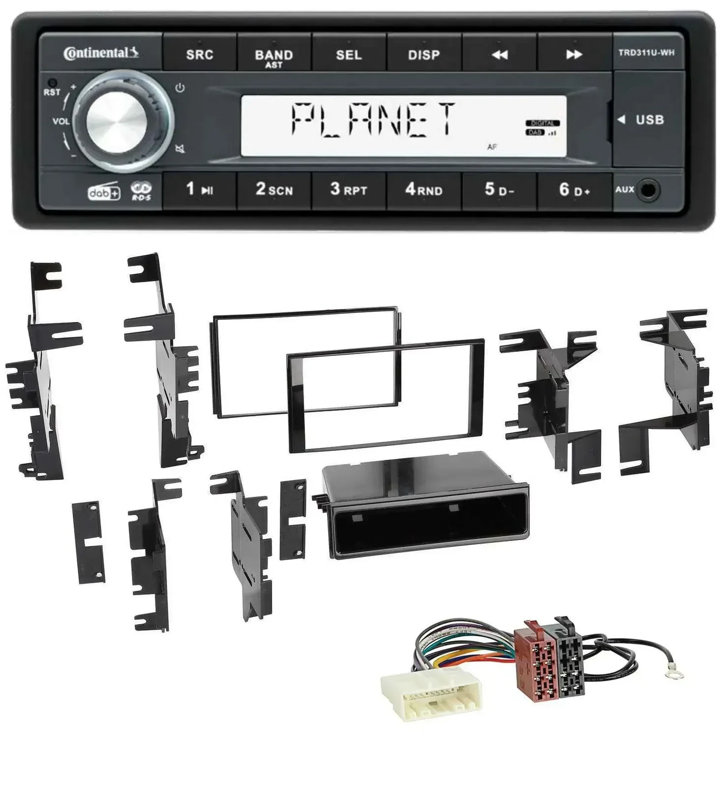 Continental MP3 AUX USB DAB 1DIN Autoradio für Nissan Cube ab 09 Frontier ab 13
