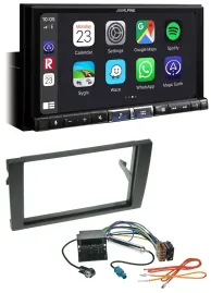 Alpine 2DIN DAB USB MP3 Bluetooth Autoradio für Audi A4 01-08 B6 B7 Quadlock