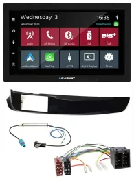 Blaupunkt 2DIN MP3 USB Bluetooth DAB Autoradio für Alfa Giulietta schwarz glänze
