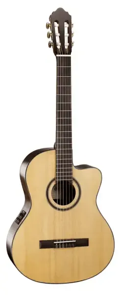 Классическая гитара с подключением Cort AC160CF 4/4 Natural Glossy с чехлом