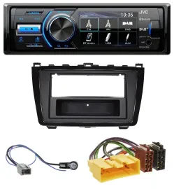 JVC Bluetooth MP3 USB DAB Autoradio für Mazda 6 (08-12) - glänzend