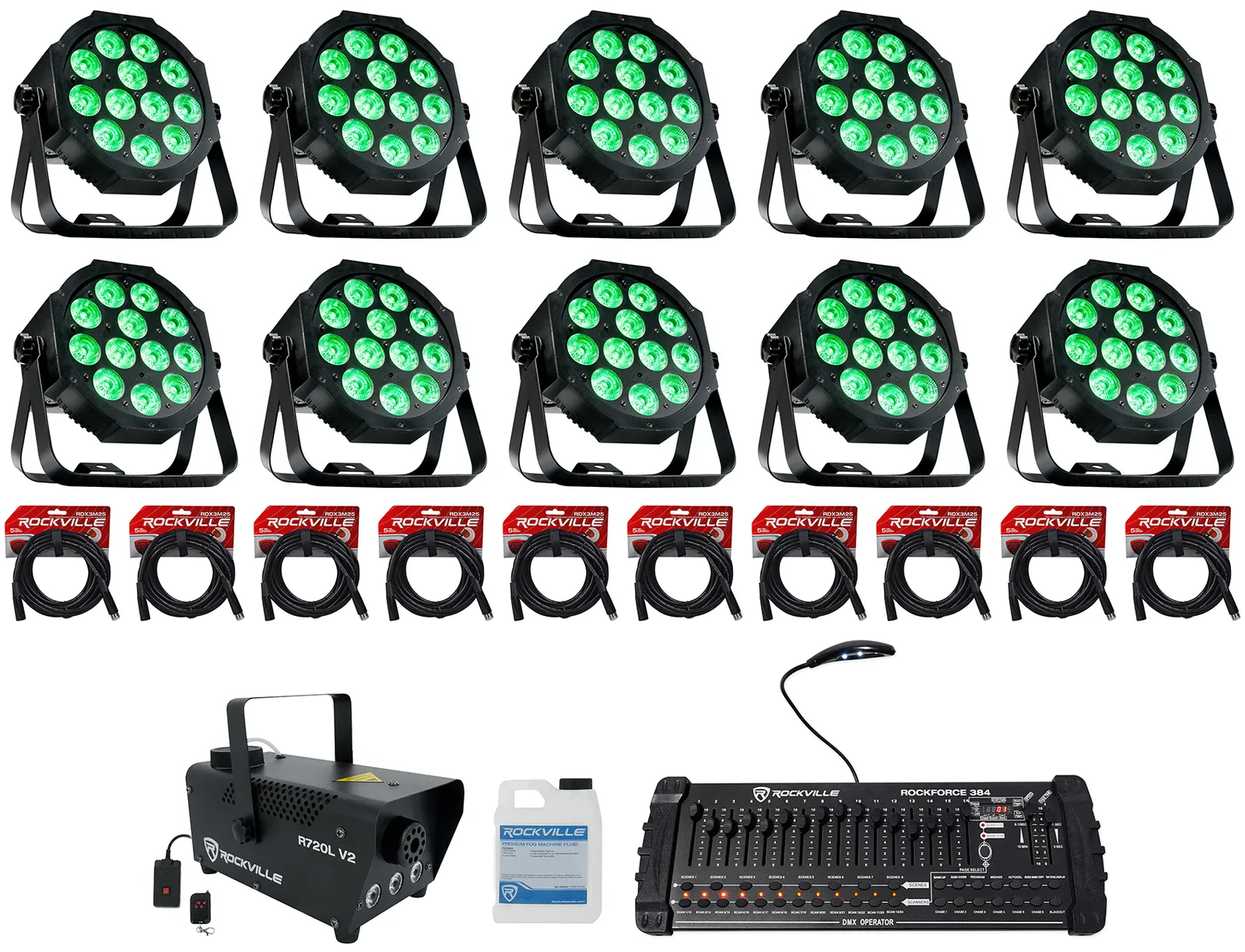 Комплект светового оборудования American DJ Mega 64 Profile EP+ROCKFORCE 384+1