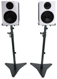 (2) Rockville APM6W 6.5" 350w Powered Studio Monitors Speakers+Adjustable Stands