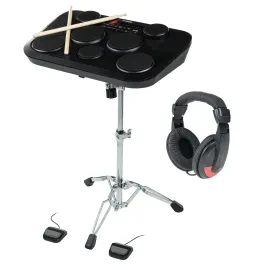 Komplettes E-Drum Set, Hochwertiger Snare-Ständer, Digital Drum