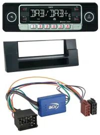 Автомагнитола Dietz USB DAB MP3 Bluetooth для BMW 5 E39/X5 E53, совместима с активной аудиосистемой, с отсеком