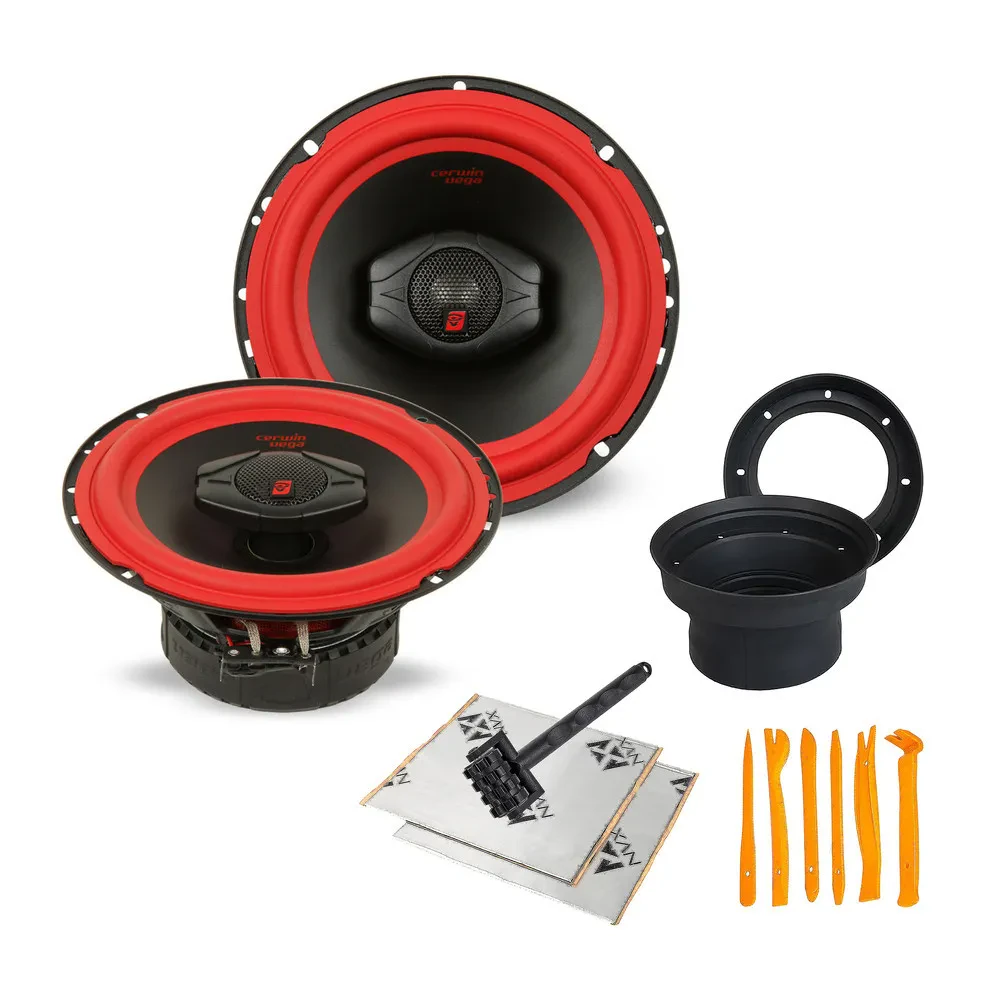 Cerwin-Vega V465 150W RMS 6.5" 2-Way Car Speakers + Accessories | Car Audio
