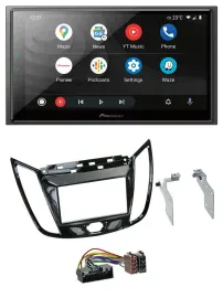 Pioneer USB 2DIN DAB MP3 Bluetooth Autoradio für Ford C-Max Kuga Klavierlack sch