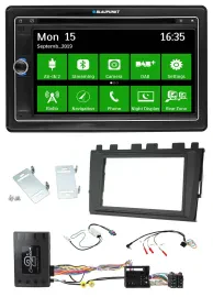 Blaupunkt Bluetooth 2DIN Lenkrad DAB USB TMC Navigation für VW Polo ab 2018 MIB