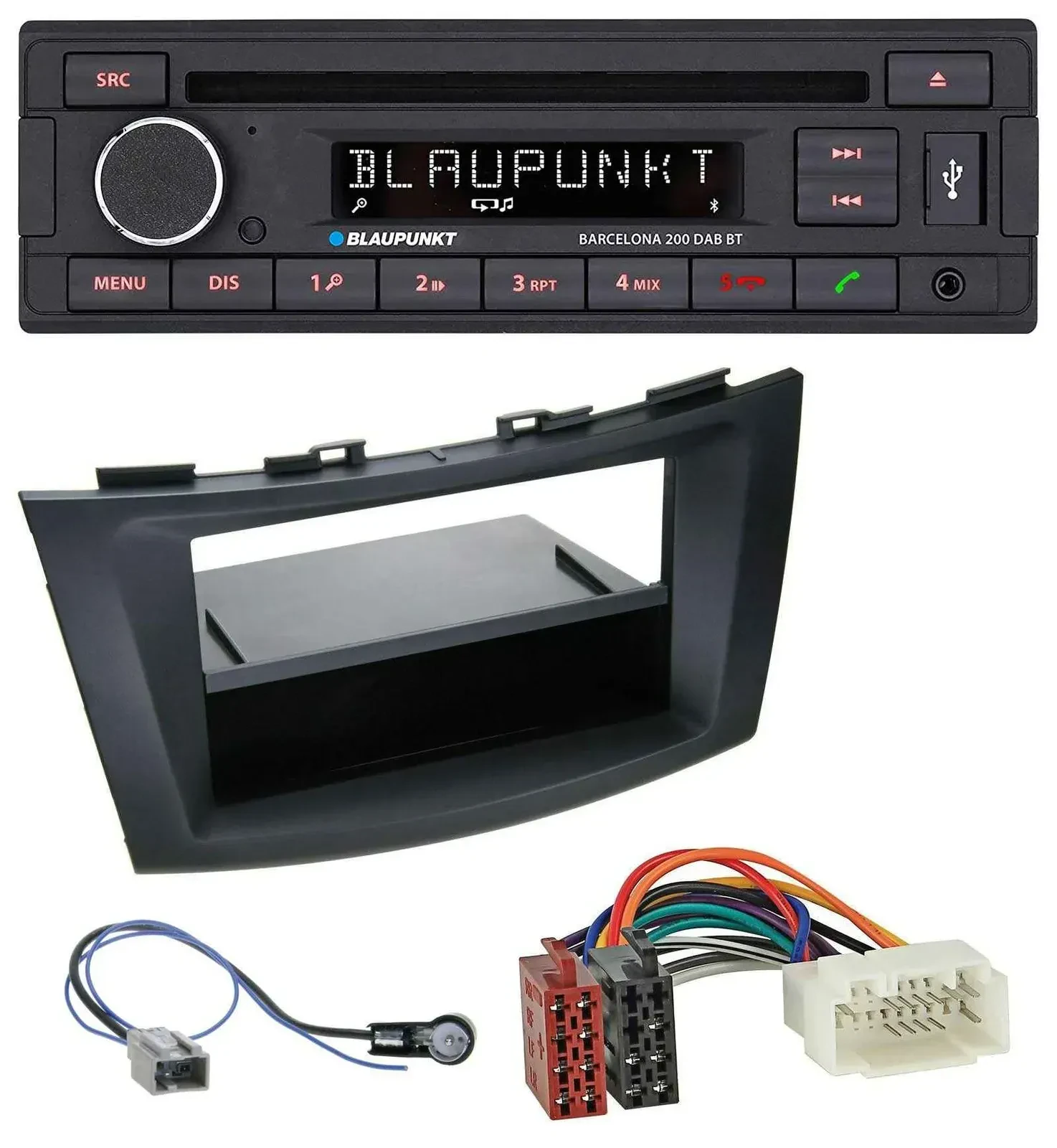 Blaupunkt USB DAB CD Bluetooth MP3 Autoradio für Suzuki Swift (FZ/NZ, ab 2010)