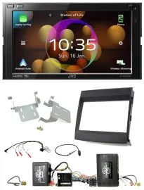 JVC DAB Lenkrad 2DIN Bluetooth USB Autoradio für Porsche Cayenne Soundsystem Inf