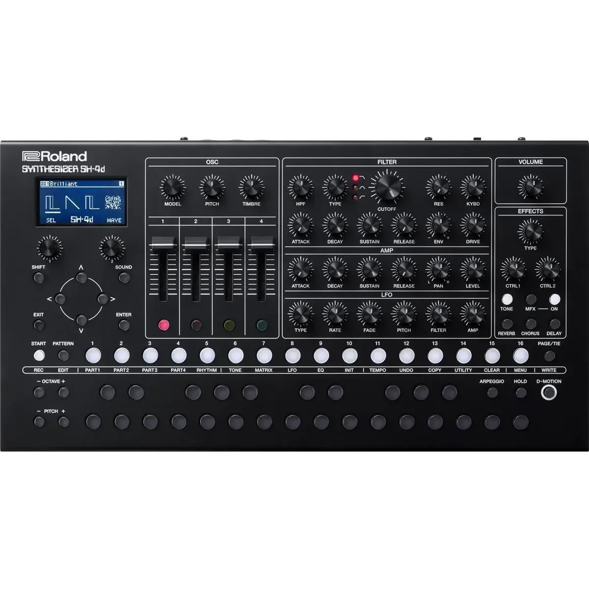 Аналоговый студийный синтезатор Roland SH-4D