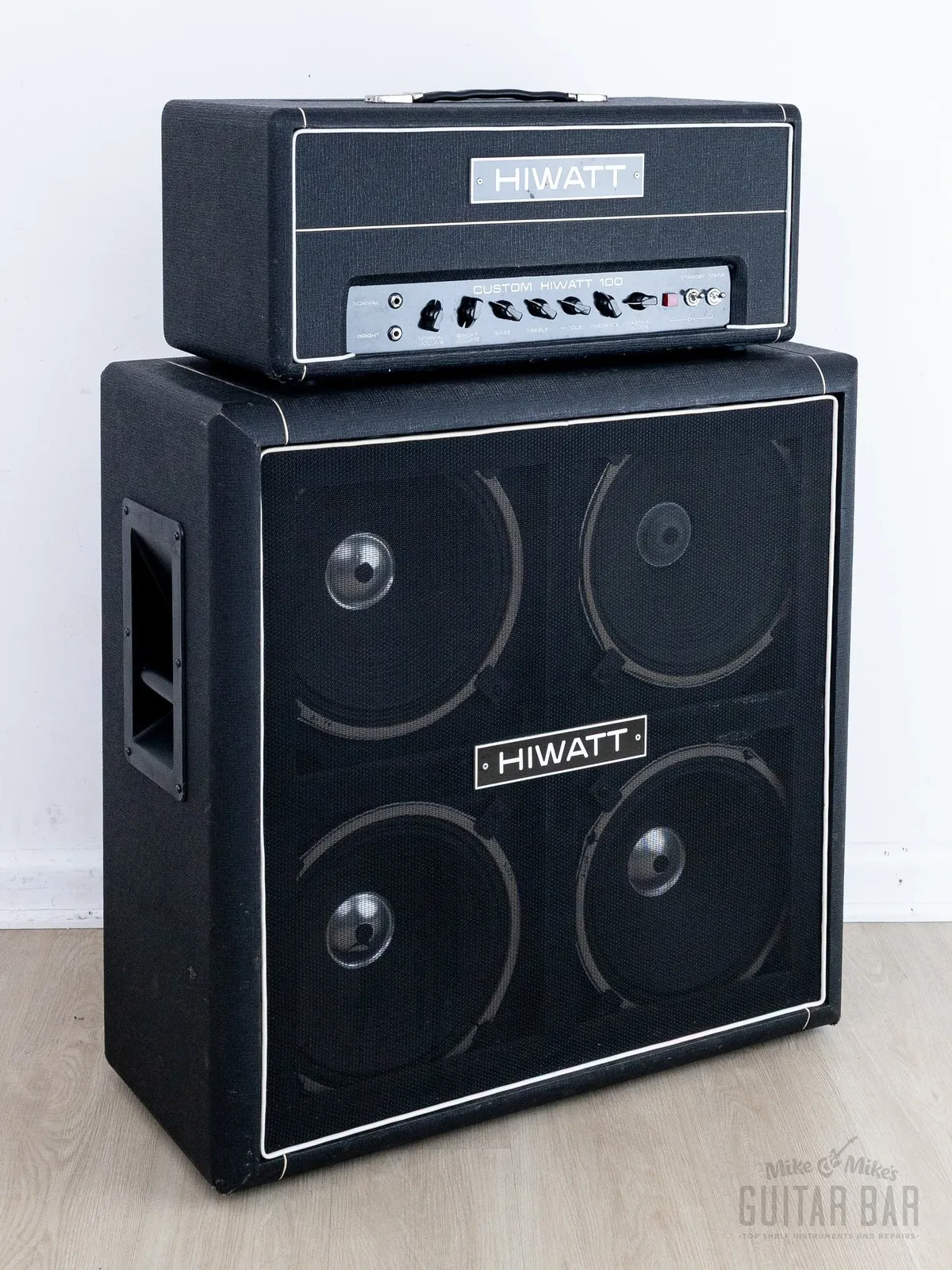 1979 Hiwatt Custom 100 DR103 Head + 1976 SE4123 4x12 w/ Sound City Fane 122190