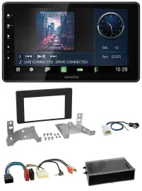 Kenwood MP3 Bluetooth USB DAB Autoradio für Toyota Aygo AB7 ab 2022 mattschwarz