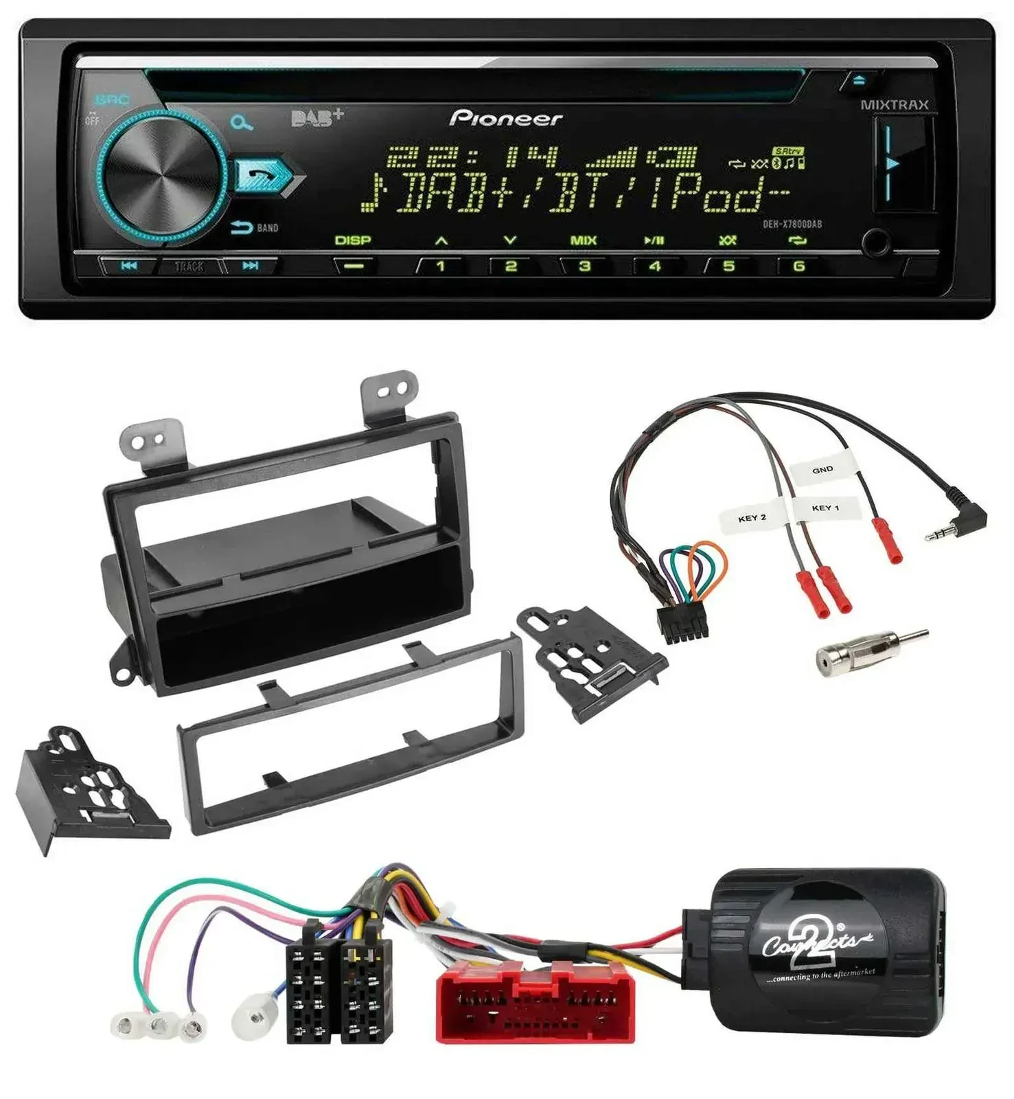 Автомагнитола для Mazda MPV (2000-2006) Pioneer DAB, CD, USB, Bluetooth