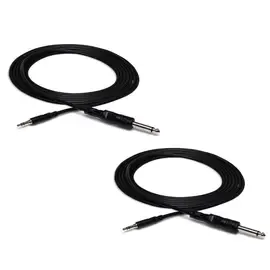 Коммутационный кабель Hosa Technology 2x Stereo Mini Male to 1/4" Mono Male Cable, 5' #CMP-105 2