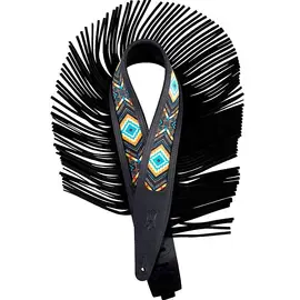 Ремень для гитары Levy's The Crazy Horse Outlaw Guitar Strap Black 2.5 in.