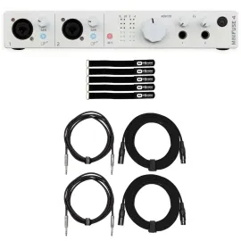 Arturia MINIFUSE-4-WHITE White Audio & MIDI Audio Recording Interface with Ca...