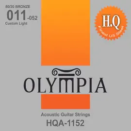 Струны для акустической гитары Olympia HQA1152 11-52, бронза