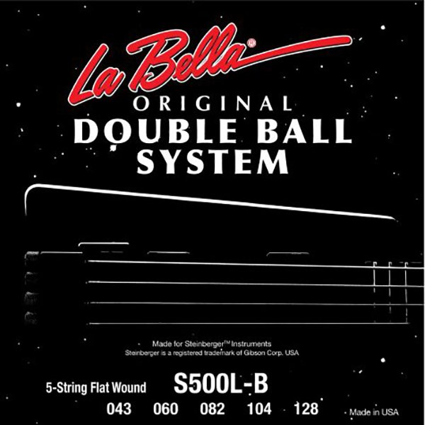Комплект струн для 5-струнной бас-гитары La Bella S500L-B Double Ball
