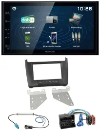 Kenwood 2DIN Bluetooth MP3 USB DAB Autoradio für VW Polo (ab 14) schwarz