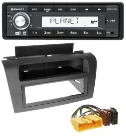 Continental MP3 AUX USB DAB 1DIN Autoradio für Mazda 3 (2004-2008)