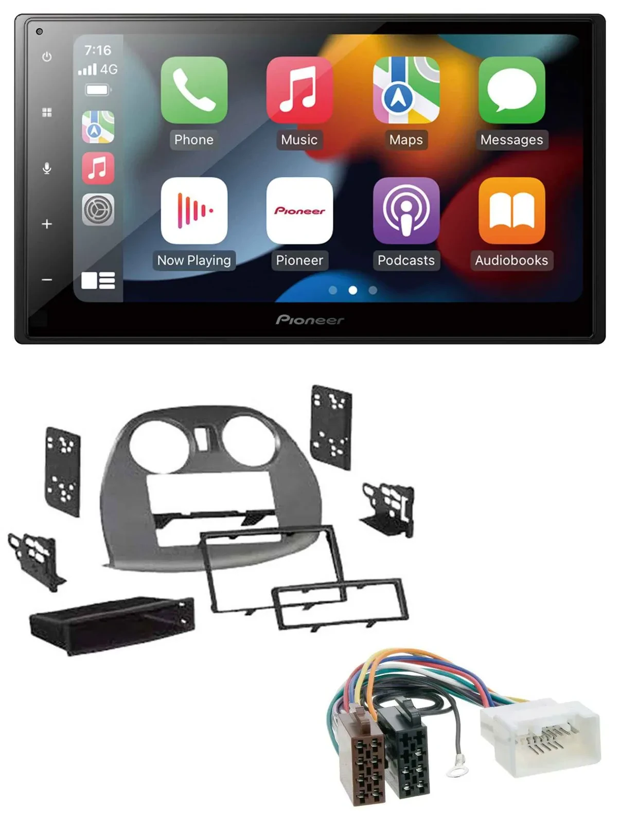 Pioneer DAB Bluetooth 2DIN USB MP3 Autoradio für Mitsubishi Eclipse 4G 05-12