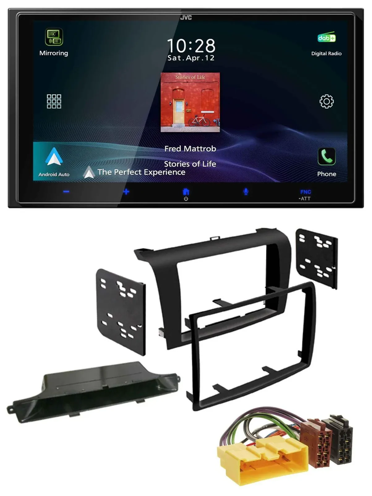 JVC USB Bluetooth 2DIN DAB MP3 Autoradio für Mazda 3 (2003-2009)