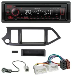 Автомагнитола для Kia Picanto Kenwood CD MP3 USB Bluetooth DAB (с 2011, Start-Stop)