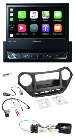 Pioneer DVD Bluetooth DAB USB Lenkrad Autoradio für Hyundai i10 ab 2014 schwarz