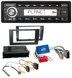 Автомагнитола Continental 1 DIN, USB, AUX, DAB, MP3, для Audi A4 B6/B7 (2001–2008)