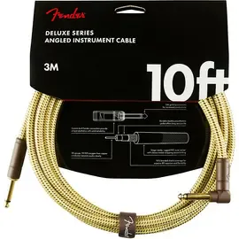 Инструментальный кабель Fender Deluxe Series Straight/Angle 10' Yellow Tweed