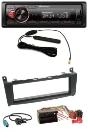 Pioneer MP3 DAB 1DIN AUX USB Autoradio für Mercedes C-Klasse W204 ab 2007