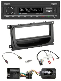 Blaupunkt Lenkrad Bluetooth MP3 USB Autoradio für Ford Mondeo S-Max 07-14 schwar