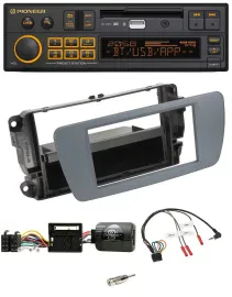 Автомагнитола для Seat Ibiza Pioneer USB Bluetooth DAB серый